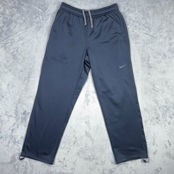 Nike Therma Fit Knockout Jogger Pants Mens M Navy Blue Fleece Workout 379431-477 - Picture 13 of 15